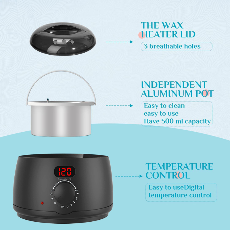 Wax Melting Pot - 2026 Neuer 500ml Wachserhitzer für Haarentfernung